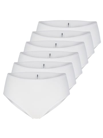 Pompadour Hüftslips 6er Pack in Weiß