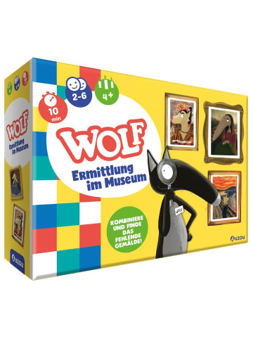 AUZOU Kinderspiel Wolf - Ermittlung im Museum in Bunt