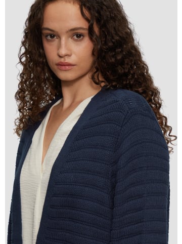 QS Strickjacke langarm in Blau