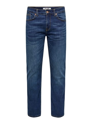 ONLY & SONS Normal geschnitten jeans in Medium Blue Denim