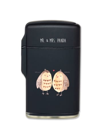 Mr. & Mrs. Panda anzünder Eulen Liebe ohne Spruch in Schwarz