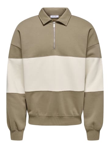 Only&Sons Sweatshirt 'Byron' in braun