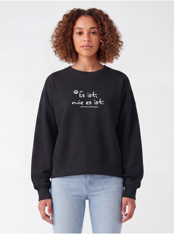 wat? Apparel Sweatshirt Es ist wie es ist in Schwarz