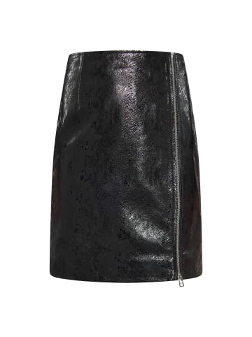 faina Damen Rock in Schlange Schwarz