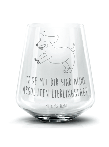 Mr. & Mrs. Panda Tumbler Hund Dackel mit Spruch in Transparent
