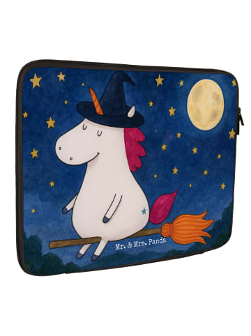 Mr. & Mrs. Panda Laptoptasche Einhorn Hexe Design ohne Spruch in Weiß