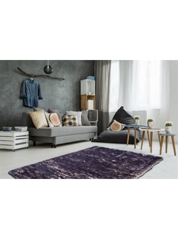 Teppich Boss Hochflor Teppich Cindy 110 - Weiß / Lila