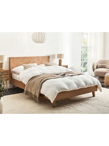 Beliani 2-tlg Doppelbett WIZERNES in Braun