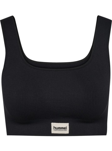Hummel Sport-BH "Pulse Seamless Rib Bra" in Schwarz