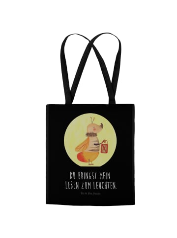 Mr. & Mrs. Panda Shopper Glühwürmchen mit Spruch in Schwarz