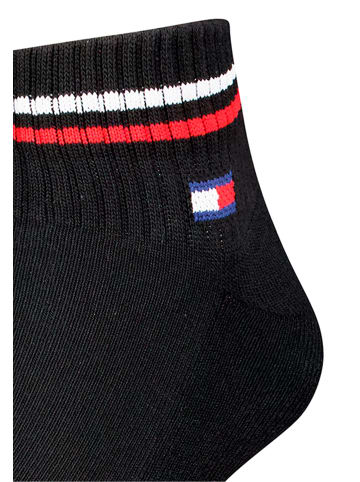 Tommy Hilfiger Socken TH UNI TJ QUARTER 4P ICONIC in Schwarz