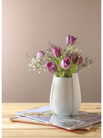 Kaiser Porzellan Vase " Ova " in Biskuit weiß