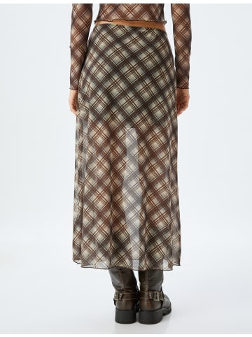 KOTON Rock in Schwarz Karomuster