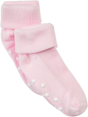 Minymo Kinder Socken "Baby rib sock w. ABS (2-pack)" in Rot