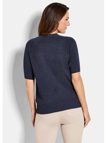 GOLDNER Damen Cardigan in Pink, Halbarm in marine