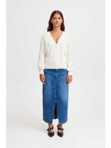 ICHI Strick-Cardigan langarm IHKAMARA Loose fit in Cloud Dancer