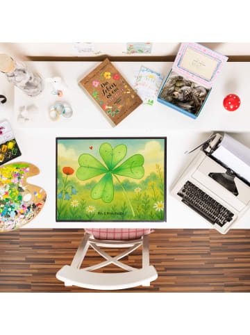 Mr. & Mrs. Panda tischschutz Blume Kleeblatt Design ohne Spruch in Weiß