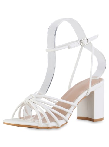 VAN HILL Riemchensandaletten Christina in Weiss