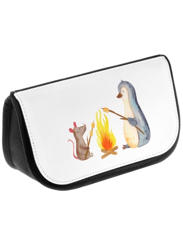 Mr. & Mrs. Panda NeZeichenssaire Pinguin Lagerfeuer ohne Spruch in Weiß