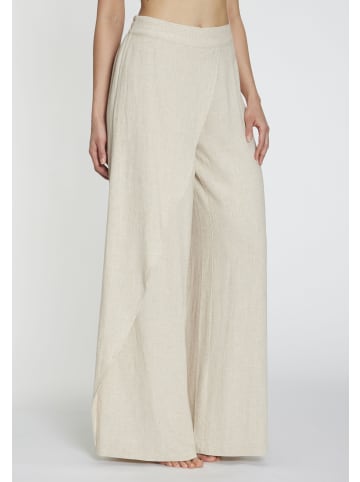 French Connection Leinenhose in beige meliert