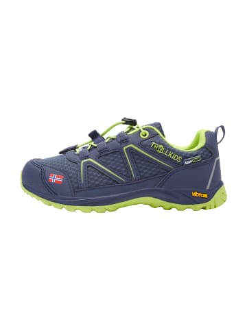 Trollkids Wanderschuh "SKARVAN Low" in Marineblau / Limette