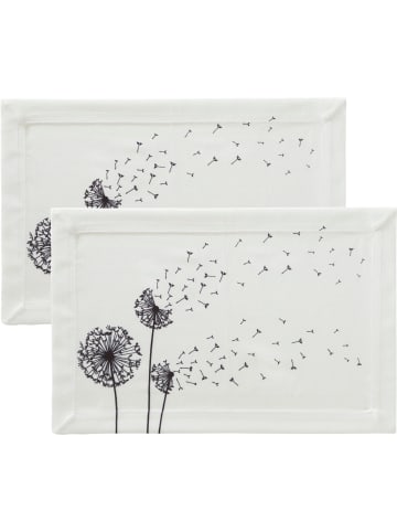 Erwin Müller Tischset 2er-Pack in weiß-schwarz