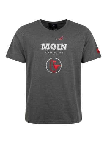 SCHIETWETTER T Shirt "Kerg Klookschieter" in anthrazit-melange