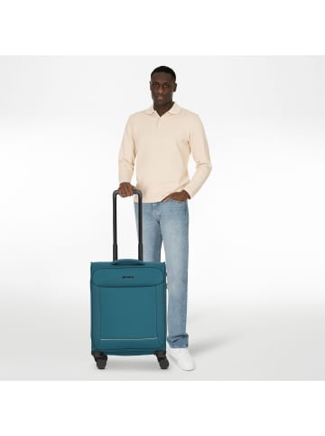 Stratic Fresh 4 Rollen Kabinentrolley S 55 cm in petrol