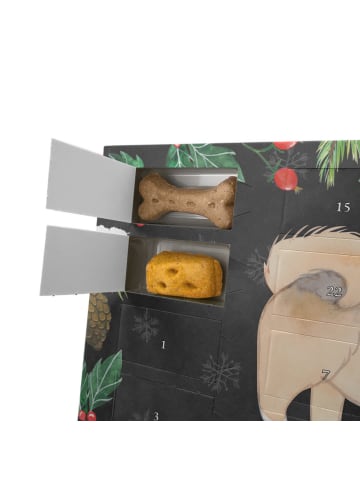 Mr. & Mrs. Panda Hund Adventskalender Pekingese Moment mit Spruch in Kreidetafel