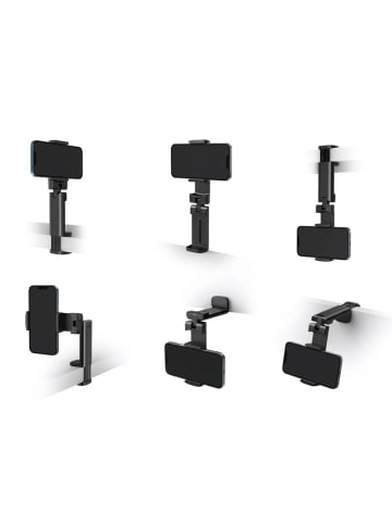 Wisam Teltech universeller Telefonhalter faltbar schwarz TPH-01