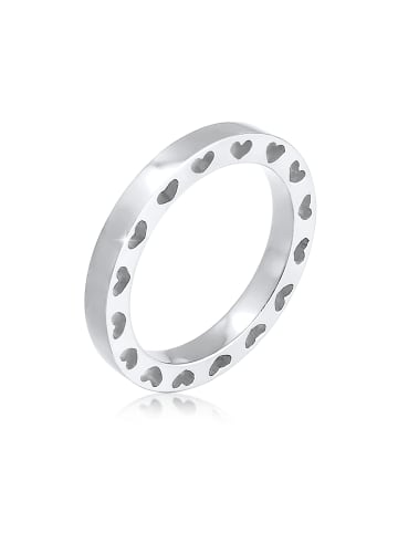 Elli Ring 925 Sterling Silber Herz in Silber