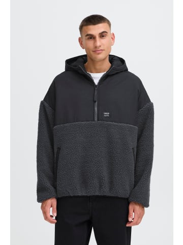 !SOLID Teddy Halfzip-Hoodie SDMarco in grau