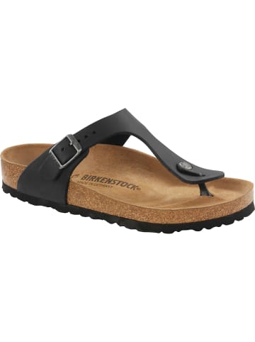 Birkenstock Sandal Gizeh Oiled Leather in Schwarz