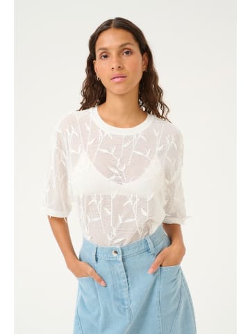 Karen By Simonsen Kurzarm-Bluse KBVillemin Oversize fit in Bright White