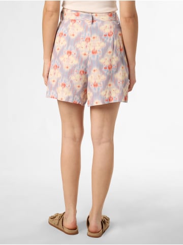 IPURI Shorts mit Leinen-Anteil in hellblau koralle