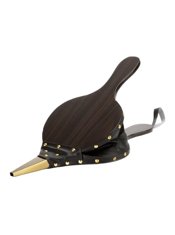 relaxdays Blasebalg in Braun/ Gold - (B)17,5 x (H)40 cm