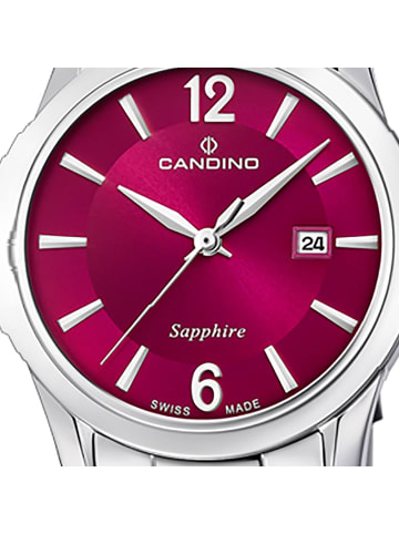 Candino Analog-Armbanduhr Candino Classic silber mittel (ca. 33mm)