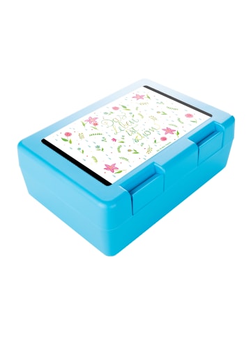 Mr. & Mrs. Panda Bento Box Blumen Leben mit Spruch in Bunt