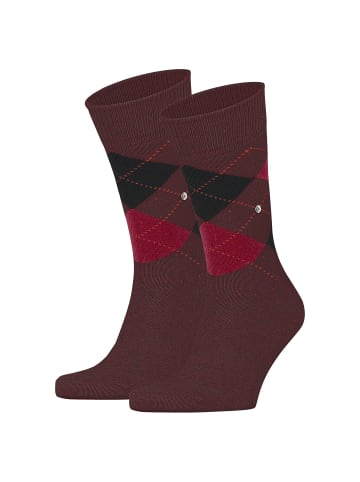 Burlington Socken 2er Pack in Rot/Schwarz