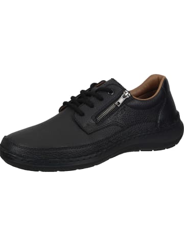 rieker Schnürschuhe in schwarz/schwarz