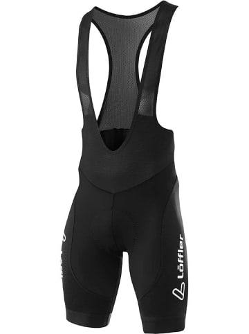 Löffler Trägerhose mit Sitzpolster Bib Shorts Winner II in Schwarz