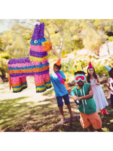 relaxdays Pinata Esel in Bunt - (B)40x (H)55 x (T)13 cm