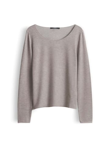 someday. Kirosa soft long Langarmshirt in Taupewood Melange Light