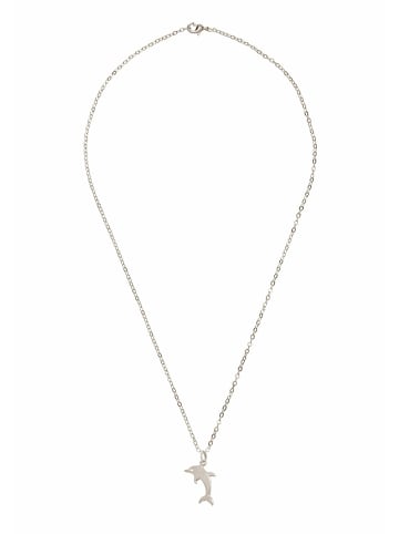 Gemshine Halskette mit Anhänger Maritim Nautics Delphin in silver coloured