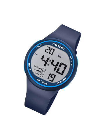Calypso Digital-Armbanduhr Calypso Digital blau groß (ca. 44mm)
