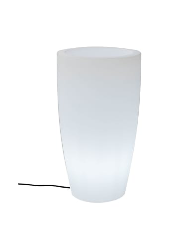 Licht-Trend Bambu Mini beleuchteter Dekotopf in Weiß