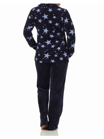 NORMANN Coralfleece Hausanzug Homewear Sternen - 58690 in marine