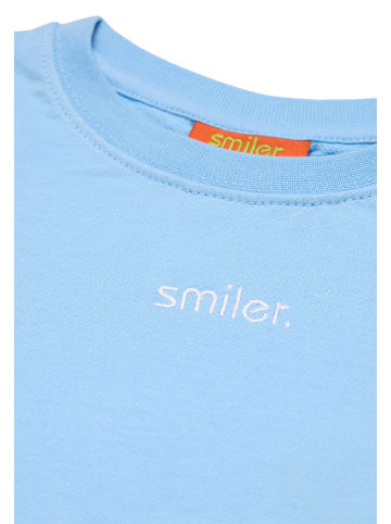 smiler. T-Shirt mini-laugh. in blau