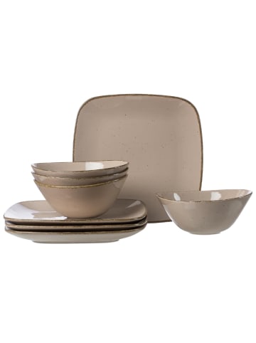 Ritzenhoff & Breker 8er Set Tafelservice Casa in grau-braun