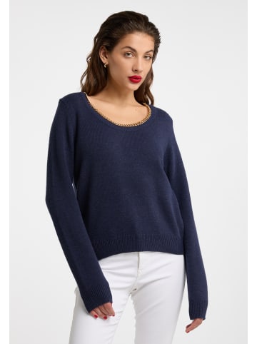faina Damen Strickpullover in Marine